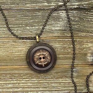 Upcycled Button Pendant