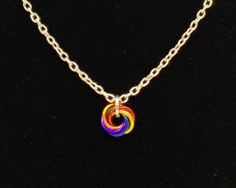 Rainbow Flower Necklace