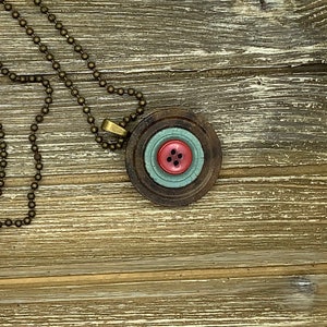 Upcycled Button Pendant