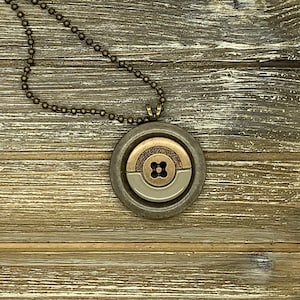 Upcycled Button Pendant