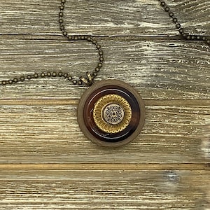 Upcycled Button Pendant