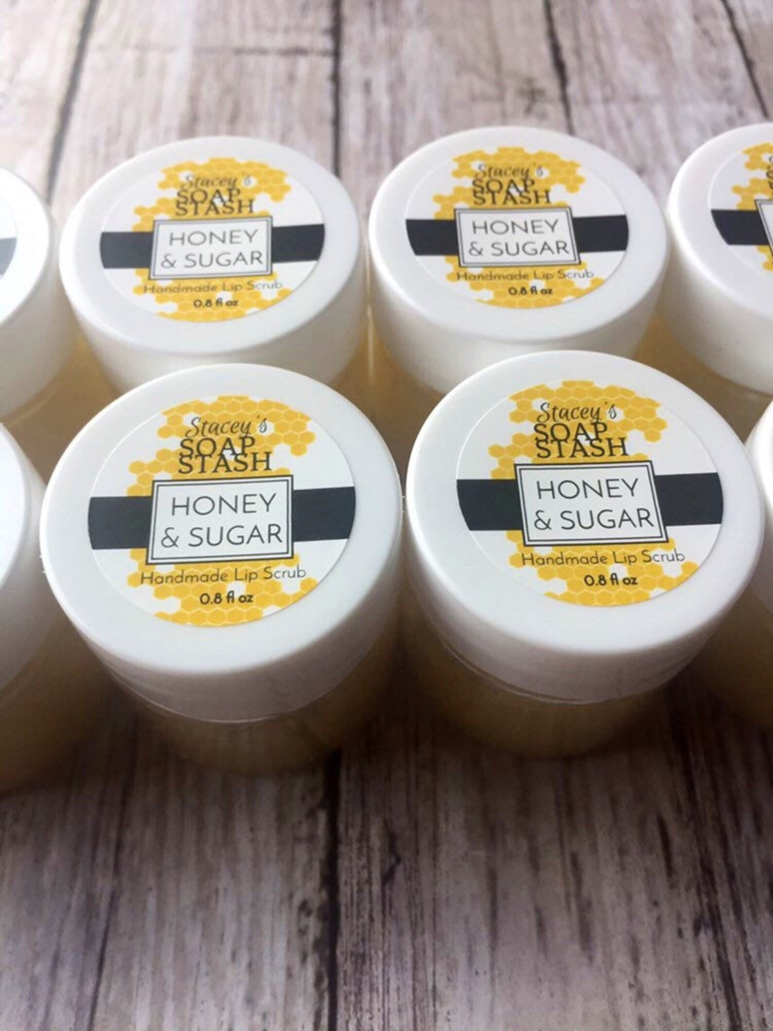 Honey & Sugar Lip Scrub Natural Exfoliator Etsy