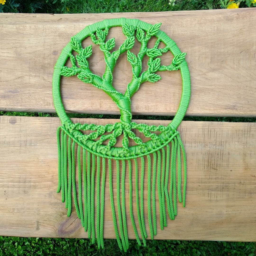 Large Tree of Life, Macrame Wall Hanging , Dreamcatcher , Fiber Woven ...