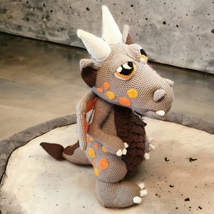 Crochet pattern Loui the dragon XXL