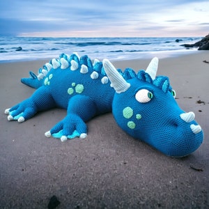 Xana the water dragon XXL (crochet pattern German and English)
