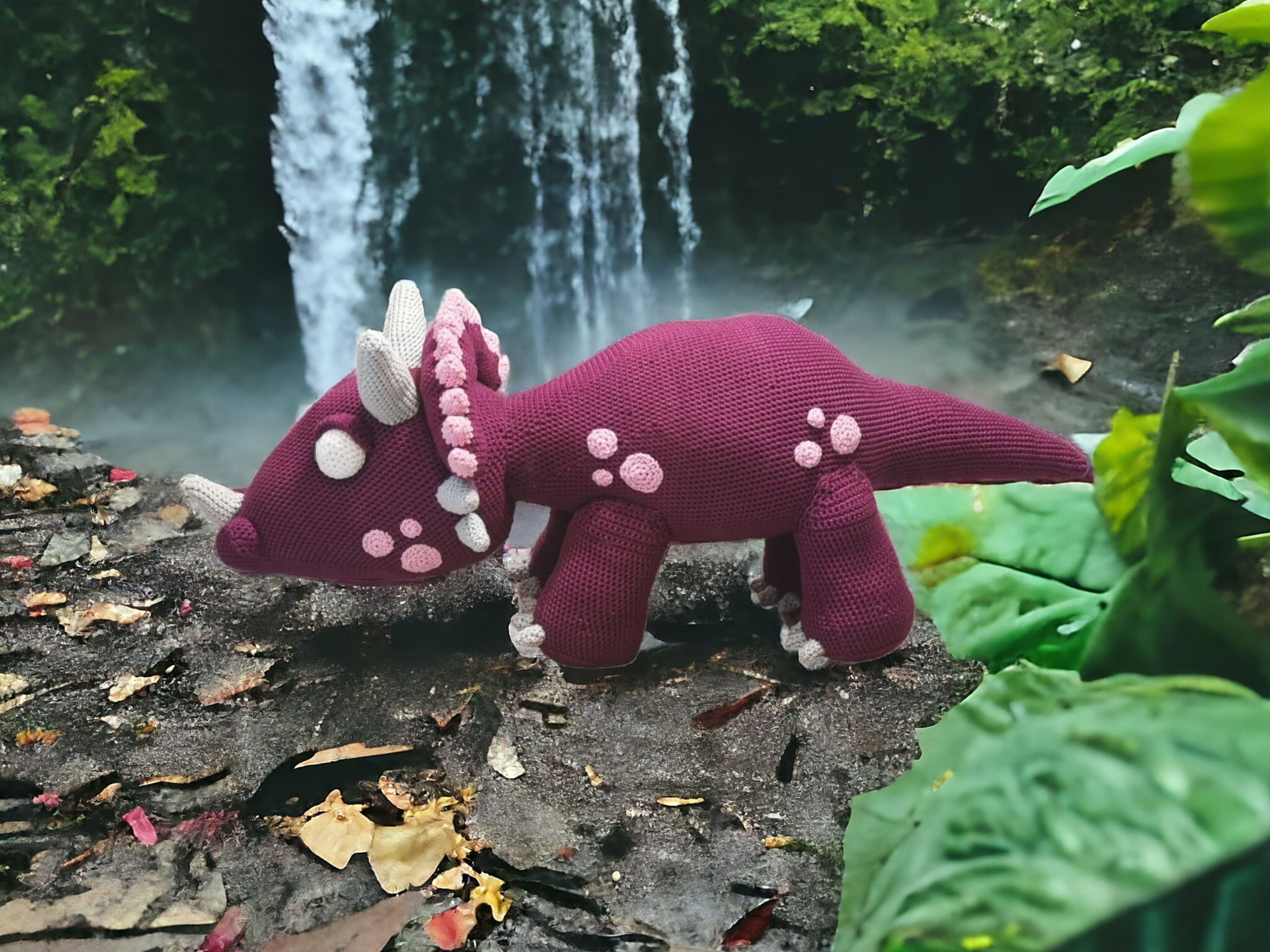 39 Triceratops Crochet Patterns for Dino Lovers, Nursery Decor, and Handmade Gifts 8 Crochet pattern Tara the triceratops XXL