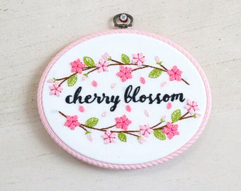 Cherry Blossom Hand Embroidery Pattern PDF