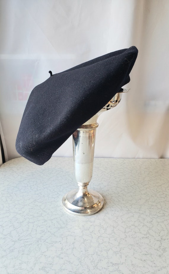 Vintage Felt Wool Tam French Beret Hat from Biset