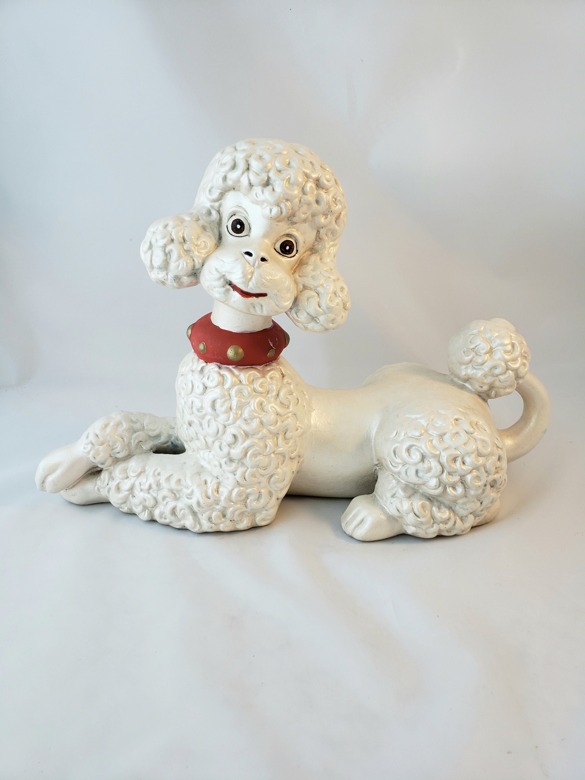 Vintage Poodle Figurines Ceramic Kitsch Poodles Dog Etsy