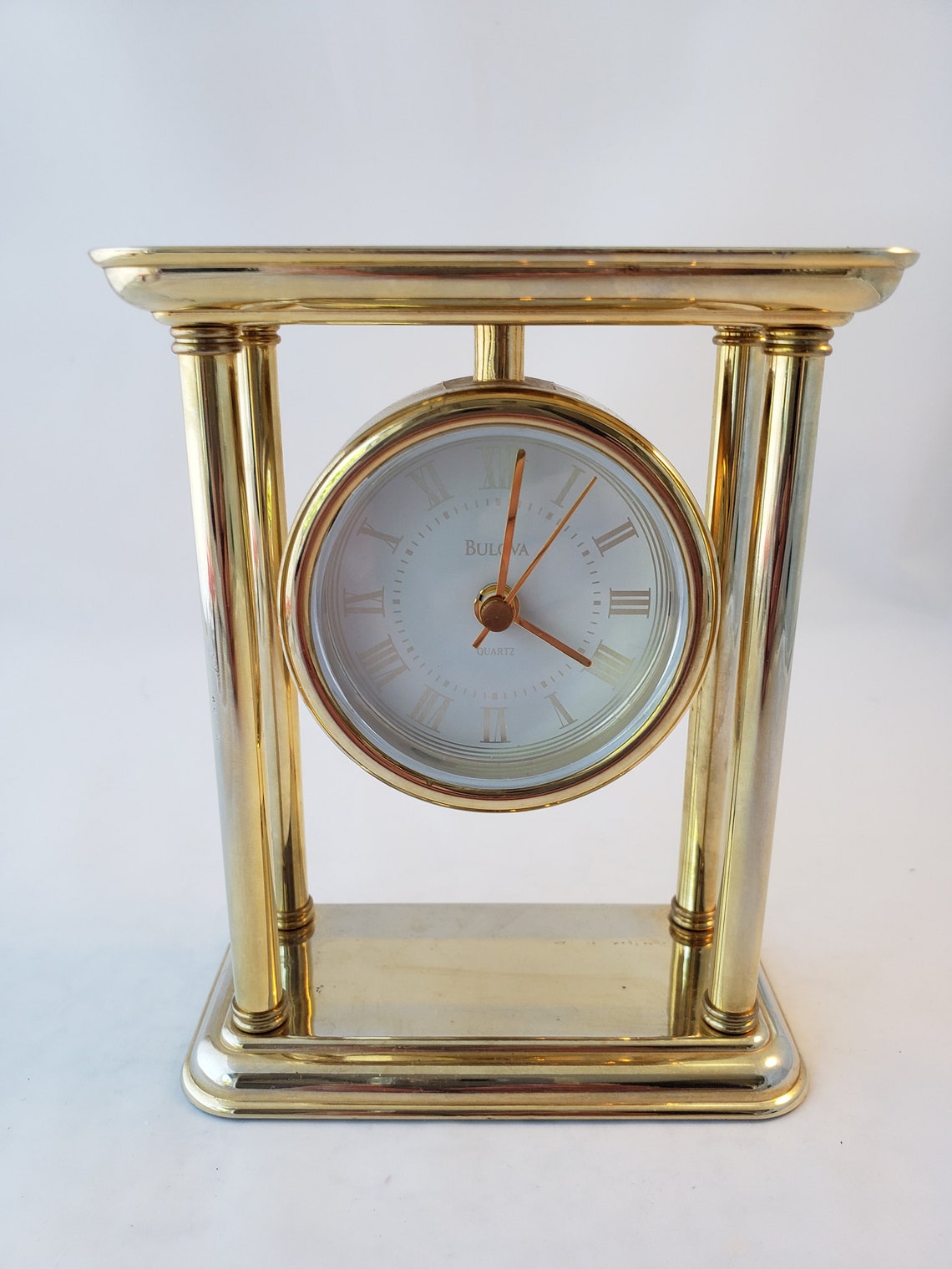 Vintage Bulova Clock Battery Operated Bulova Clock. Time Etsy