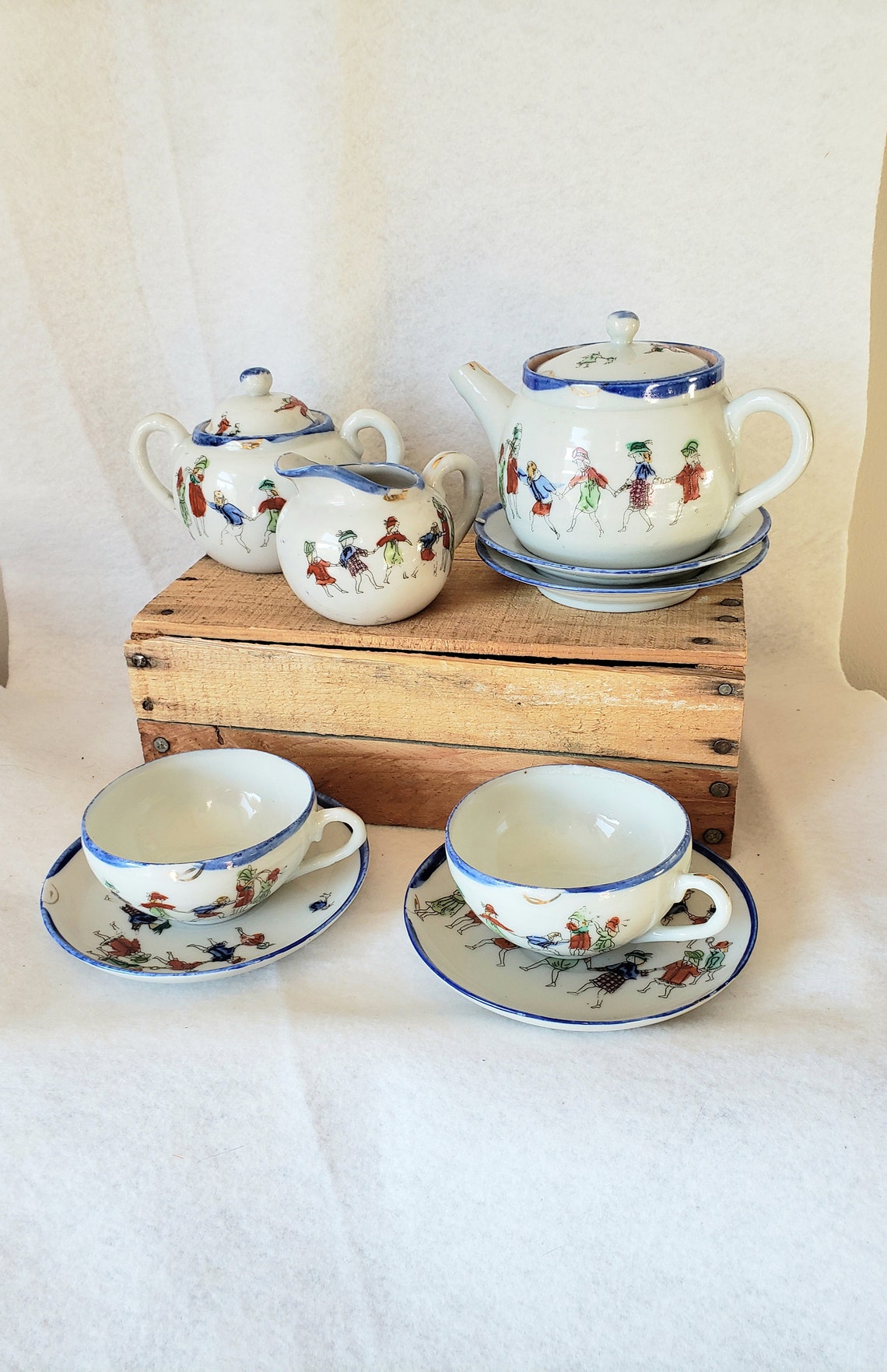 Vintage Child's Tea Set Made in Japan Children's Etsy