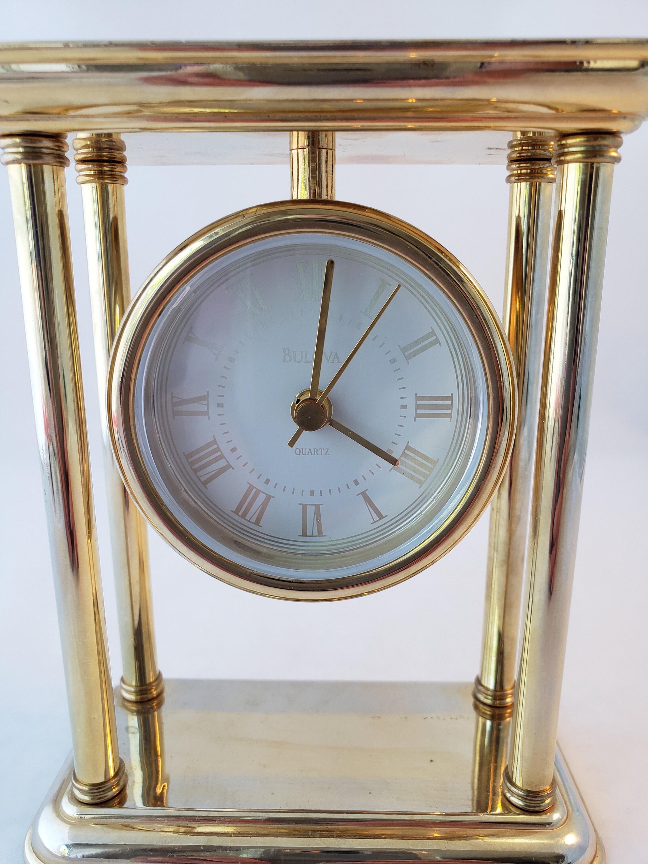 Vintage Bulova Clock Battery Operated Bulova Clock. Time Etsy