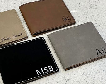 Anniversary Gift for Him, Boyfriend Gift, Christmas Gift, Engraved Wallet, Engraved Dad Gift Men's Wallet, Custom Wallet, Wallet for Men