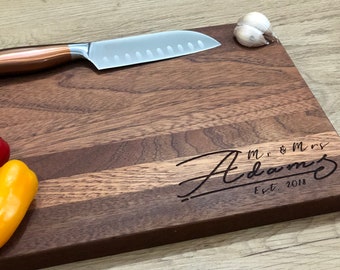 Personalized Engraved Cutting Board: Kitchen Gift