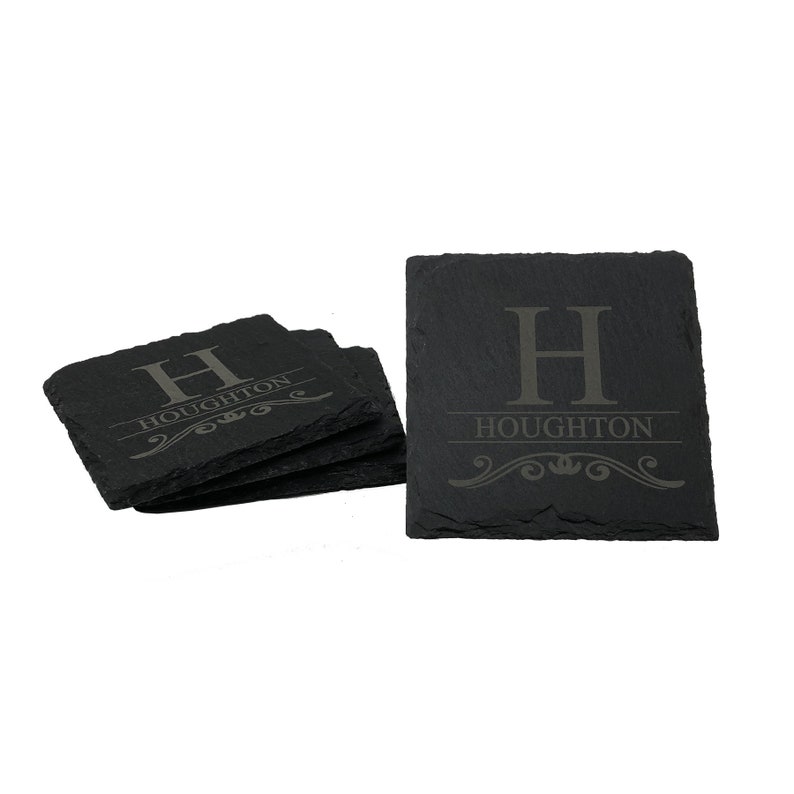 Personalized Slate Coasters Custom Coaster Set Etsy