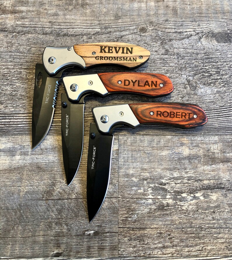 Personalized Knife Engraved Knives Folding Knife Groomsmen Etsy