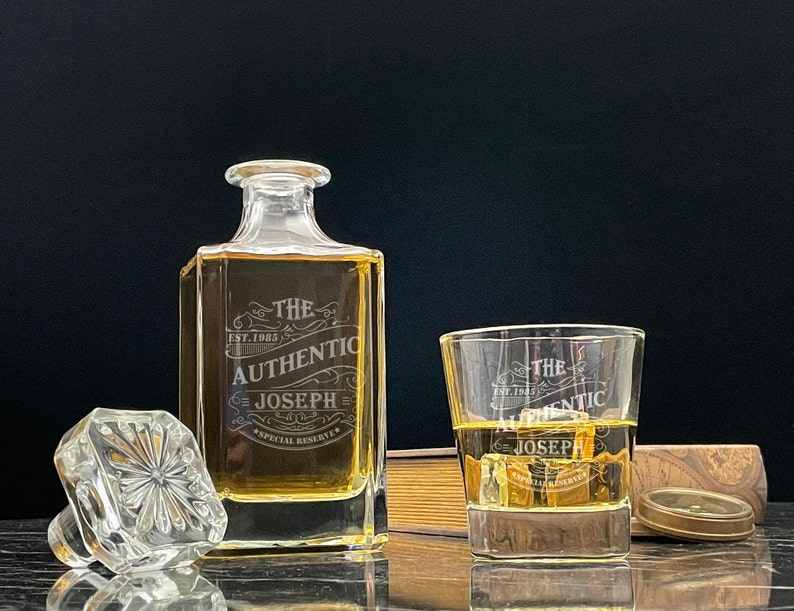 Engraved Decanter Custom Decanter Engraved Decanter Set Etsy