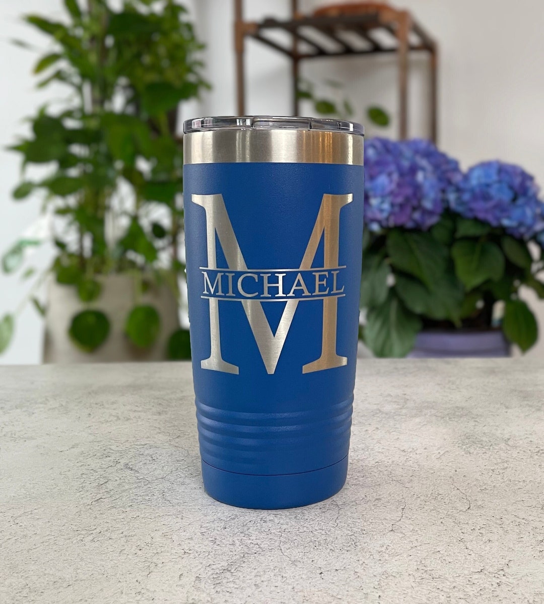20 Oz Tumbler, Custom Tumbler, Monogram, Insulated, Travel Mug, Stainless Steel Cup, Powder