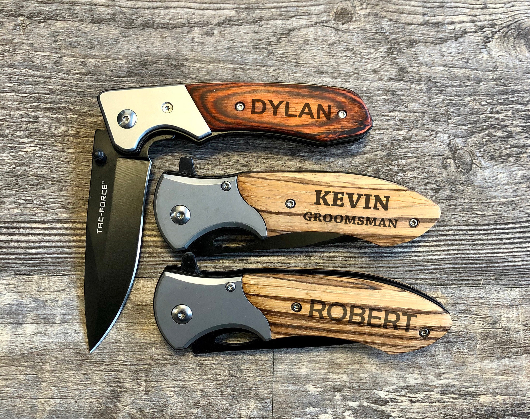 Personalized Knife Engraved Knives Folding Knife Groomsmen Etsy
