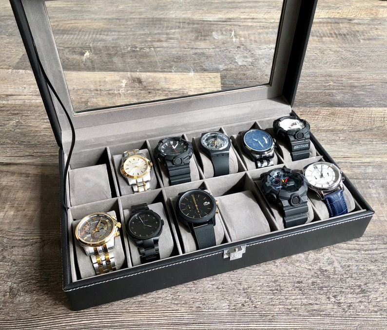 Watch Box Personalized Watch Box Watch Box for Men Etsy