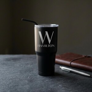 Engraved Tumbler for Boyfriend, 30 oz Stainless Steel Cup Gift image 3