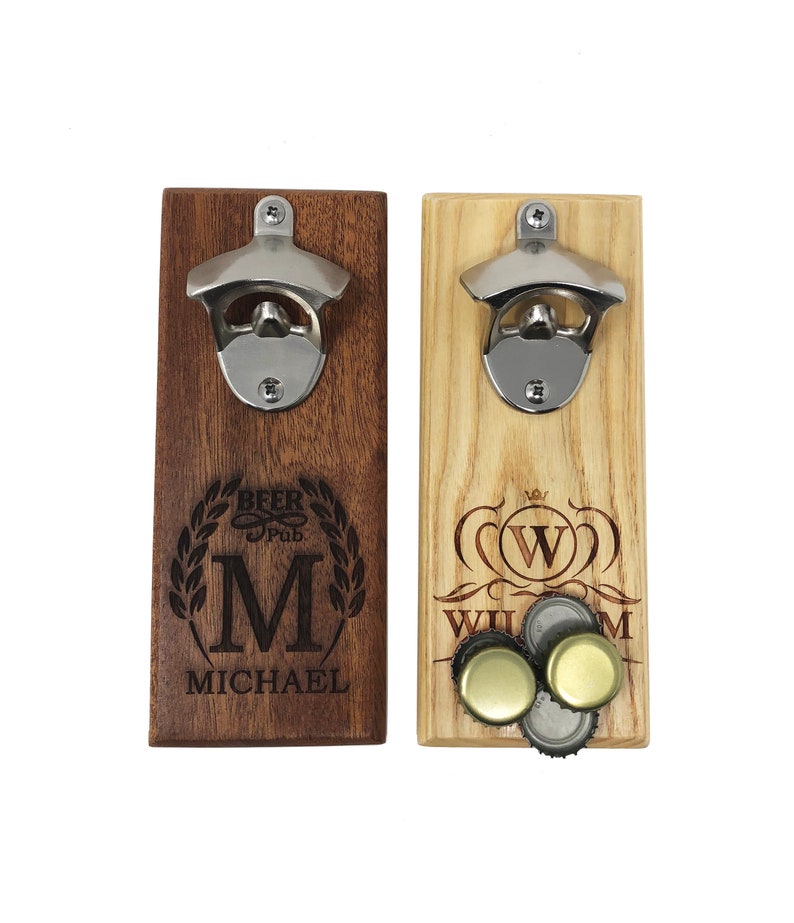 Wall Mount Opener Bottle Beer Cap Catcher Magnet