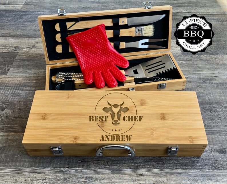 Grill Set Gifts for Dad Grilling Gift Grilling Master Etsy