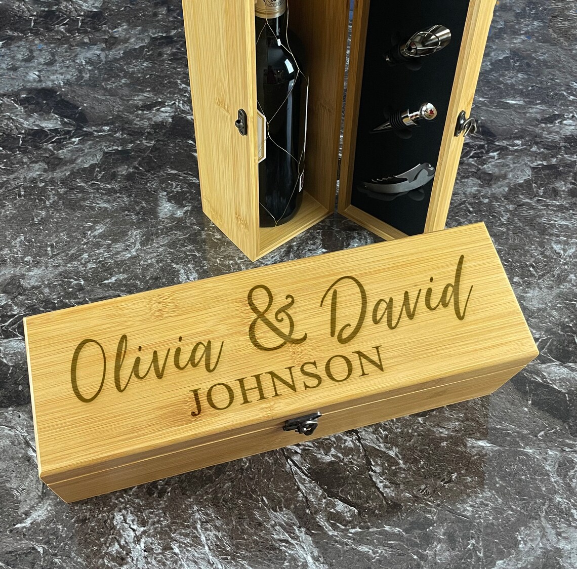 Wine Box Wedding Wine Box Wedding Gift for Couple Etsy