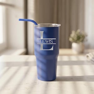Engraved Tumbler for Boyfriend, 30 oz Stainless Steel Cup Gift image 2