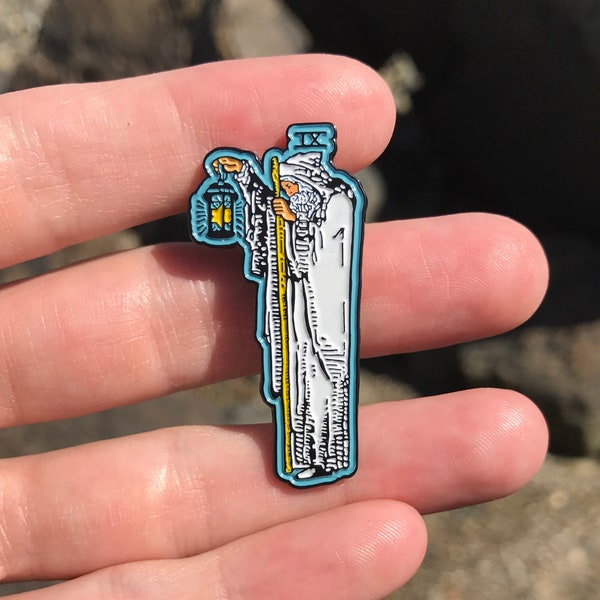 The Hermit Enamel Tarot Pin