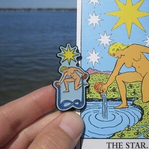 The Star Enamel Tarot Pin