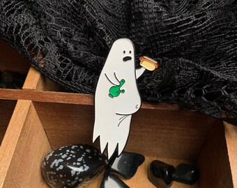 Glutton Ghost Enamel Pin