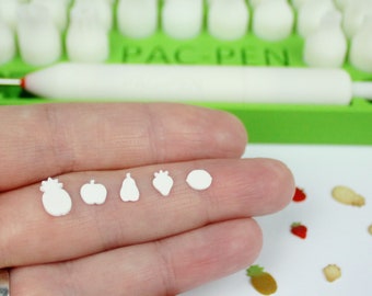 PAC-PEN Polymer Clay Plunger Micro Cutter Set - Nr. 11 - Früchte