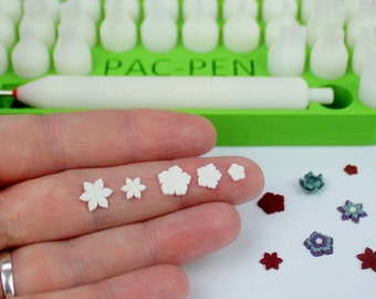 PAC-PEN Polymer Clay Plunger Micro Cutter Set - No.20 Flowers