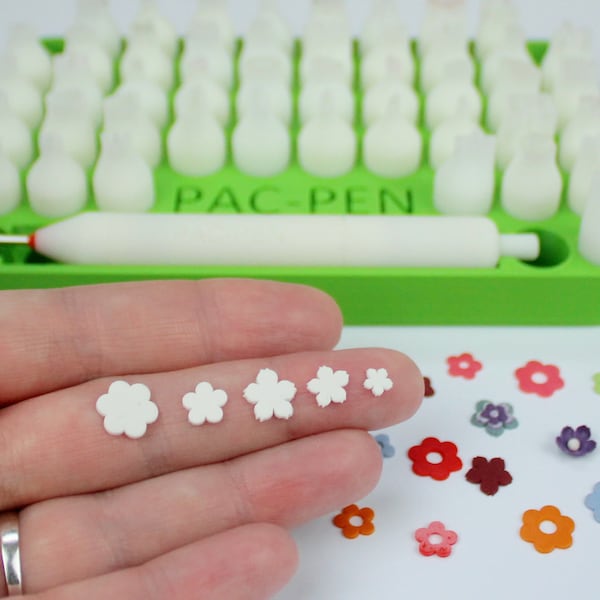 PAC-PEN Polymer Clay Plunger Micro Cutter Set - No.14 - Fleurs