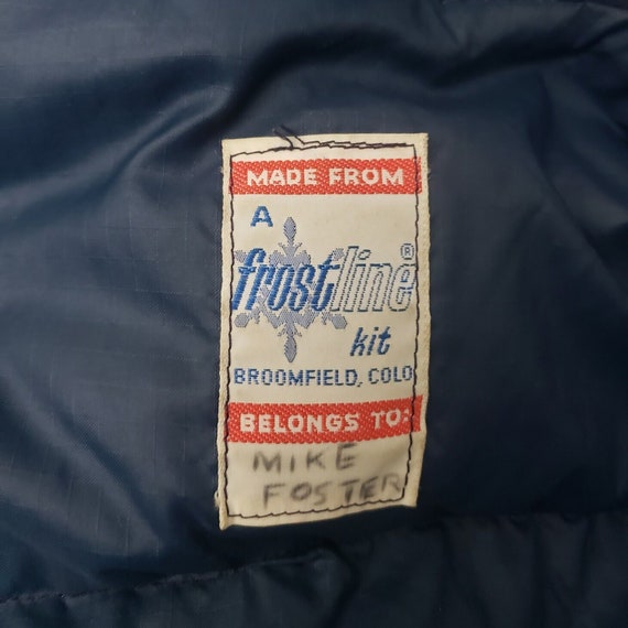 Vintage 70s 80s Frostline Kit Goose Down Blue Puf… - image 7