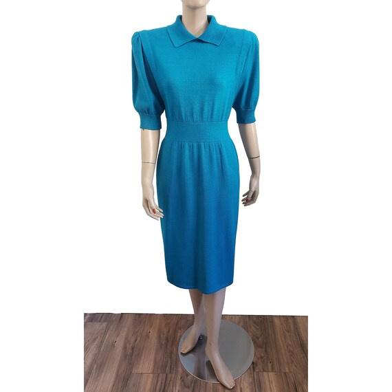 St john blue dress cheap
