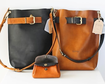 Leather Handbags, Leather Crossbody Bag, Leather Bags, Convertible Backpack, Brown Bag, Minimal Style