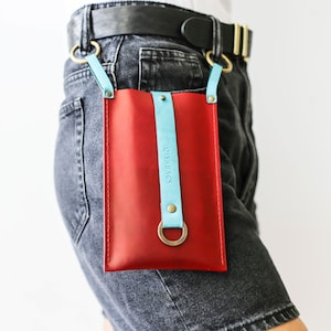 Leather Fanny Pack, Small Cross Body Bag, Leather Phone Bag, Travel Bag, Leather Wallet, Belt Bag