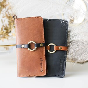 Leather Wallet Women, Leather Gift for Her, Slim Leather Wallet, Custom Wallet, Minimalist Wallet, Womens Wallet