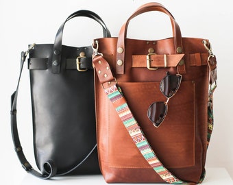 Leather Laptop Backpack, Leather Backpack Purse, Leather Work Bag for 13&quot; 15&quot; Laptop, Leather Laptop Bag with Top Handle