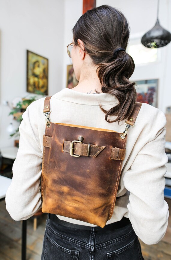 HILL BURRY Mini Backpack brown casual look Bags Backpacks 