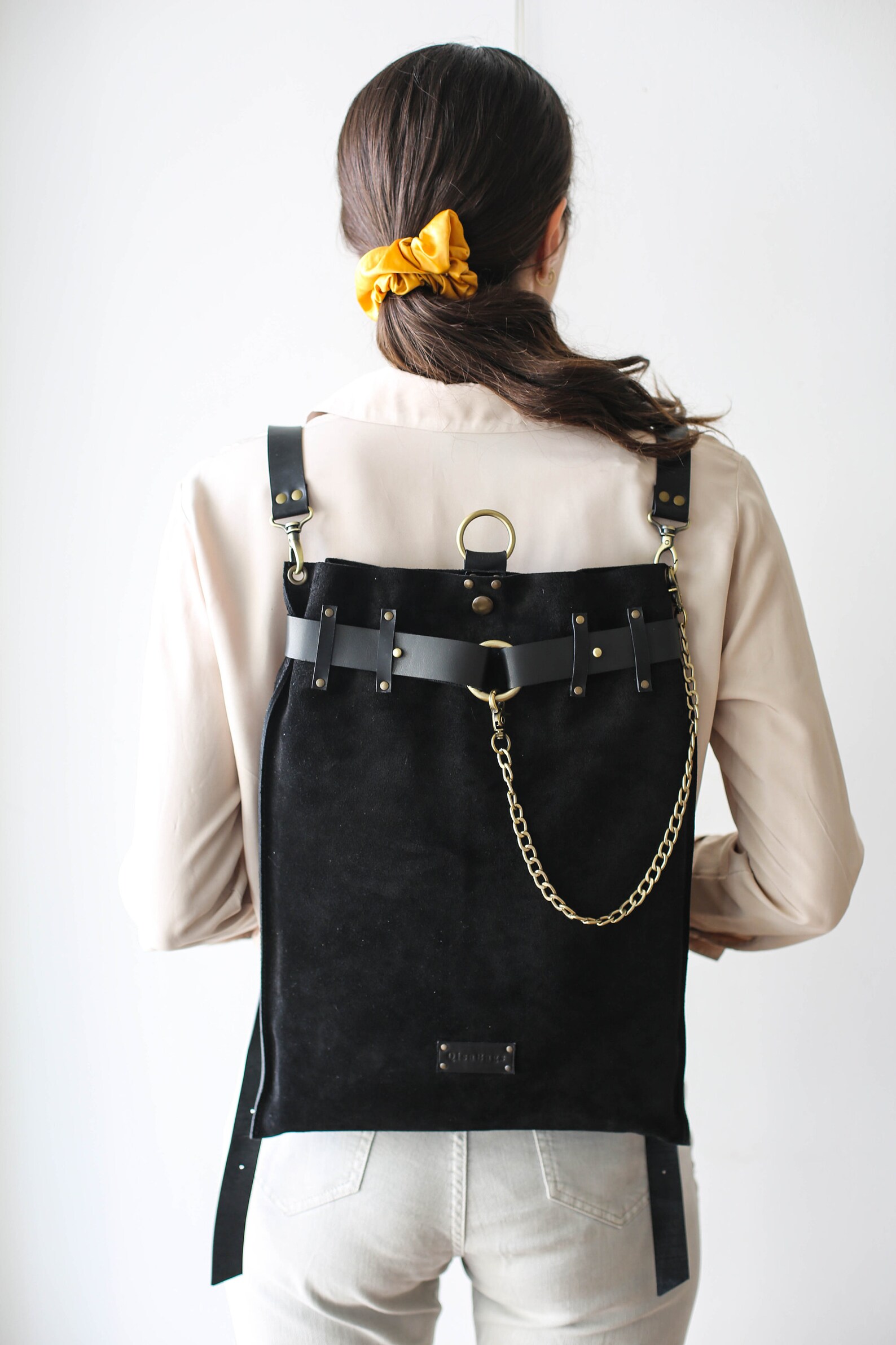 Minimalist Leather Bags Leather Accessories Leather Backpack Etsy