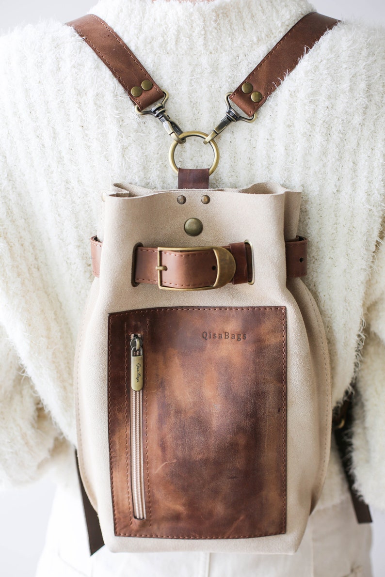 leather backpacks women