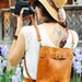 Leather Crossbody Bag, Brown Leather Backpack, Brown Leather Bag, Leather Purse, Backpack Purse for Women