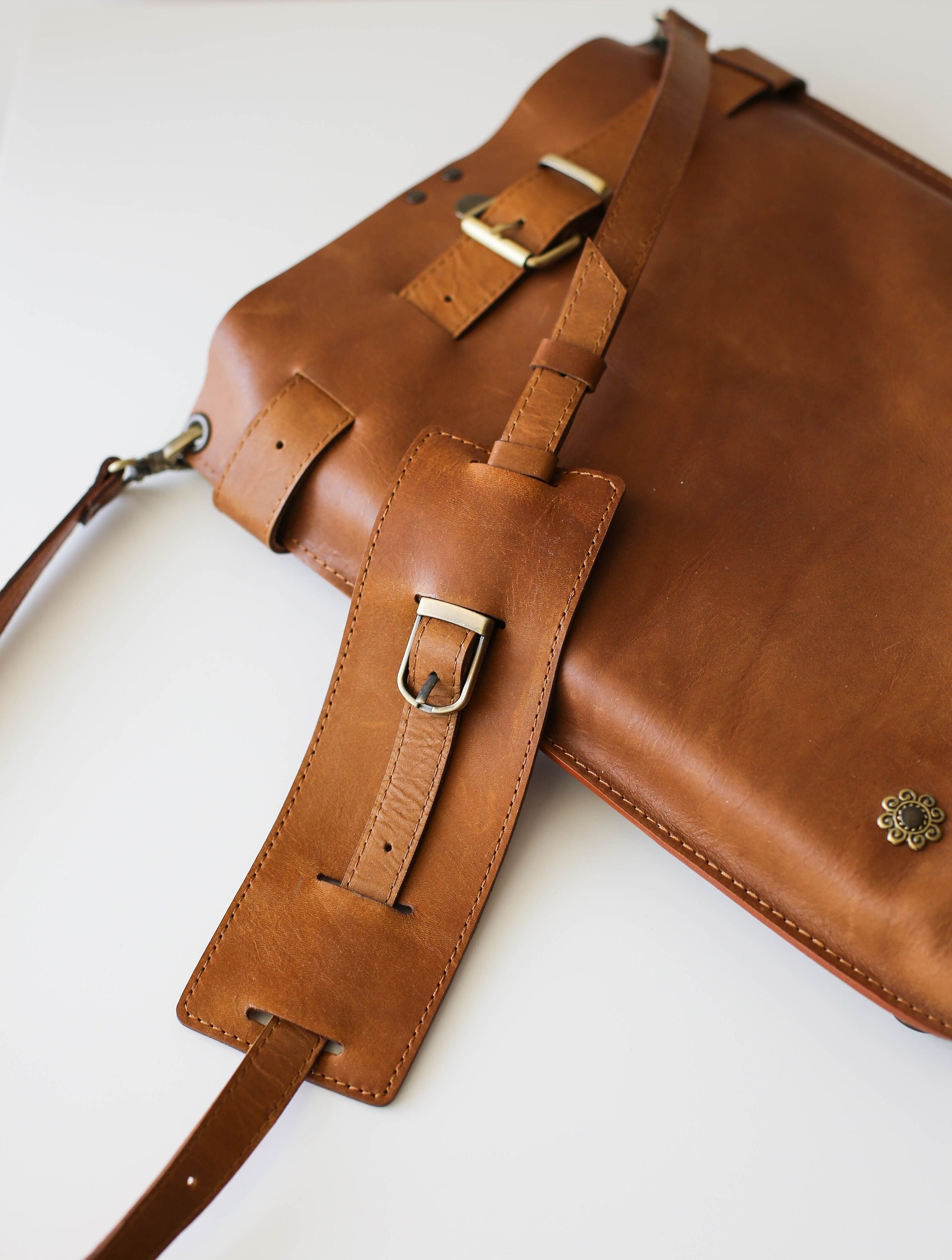  Doxo Vachetta Leather Shoulder Strap Pad for Handbag