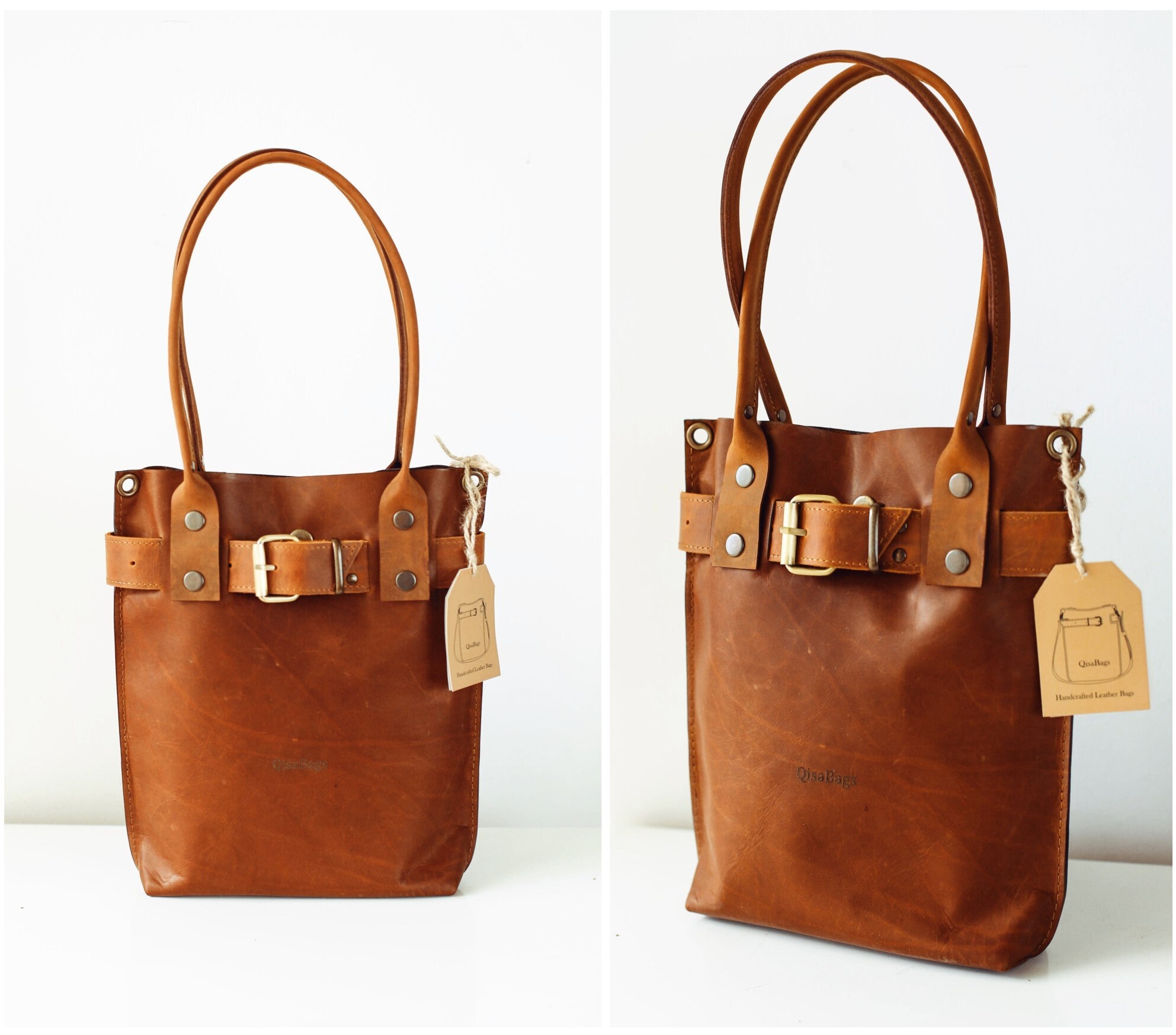 Brown Leather Handbag