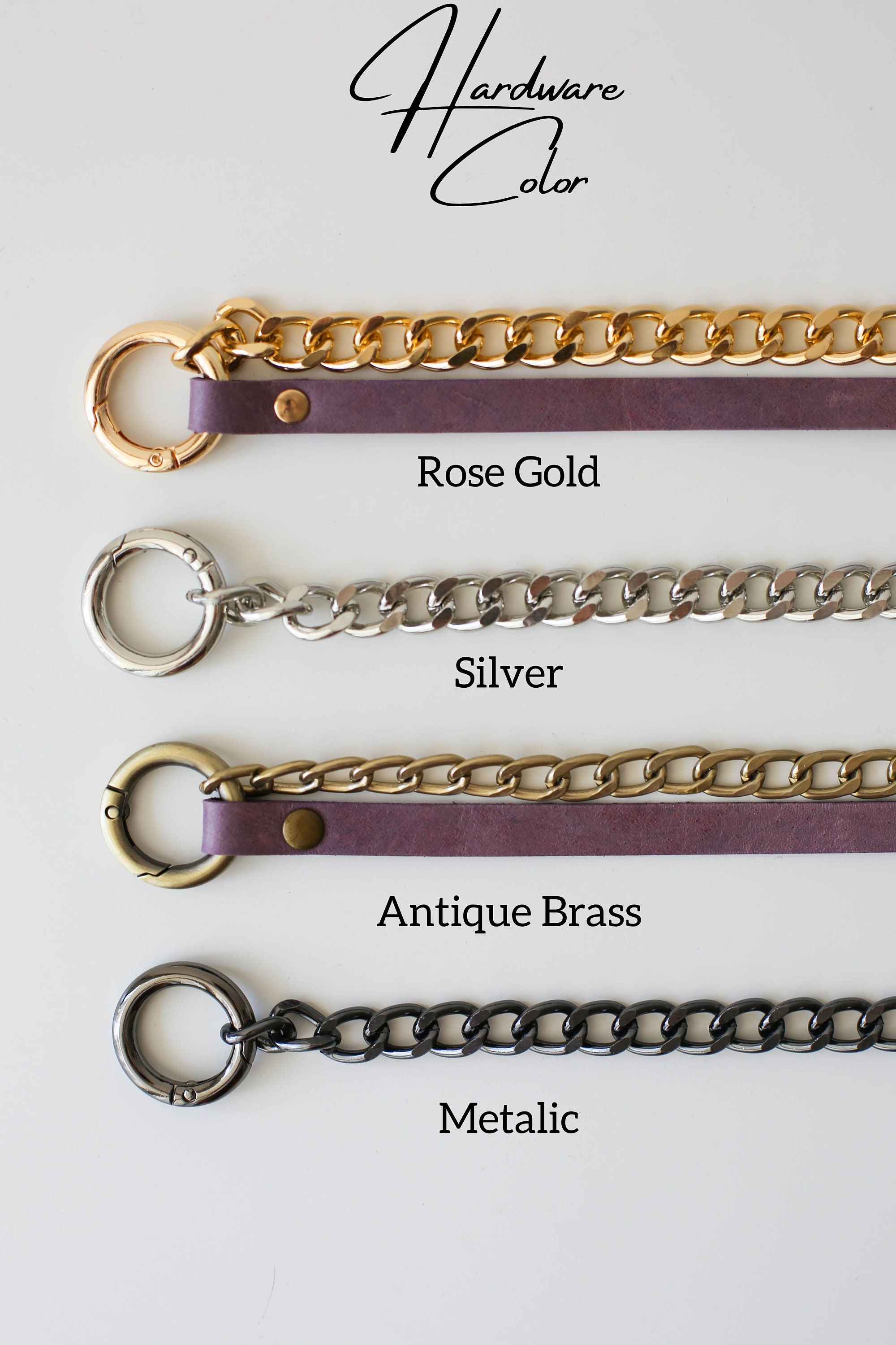 Chain Bracelet, Leather Jewelry, Leather Cuff Bracelet