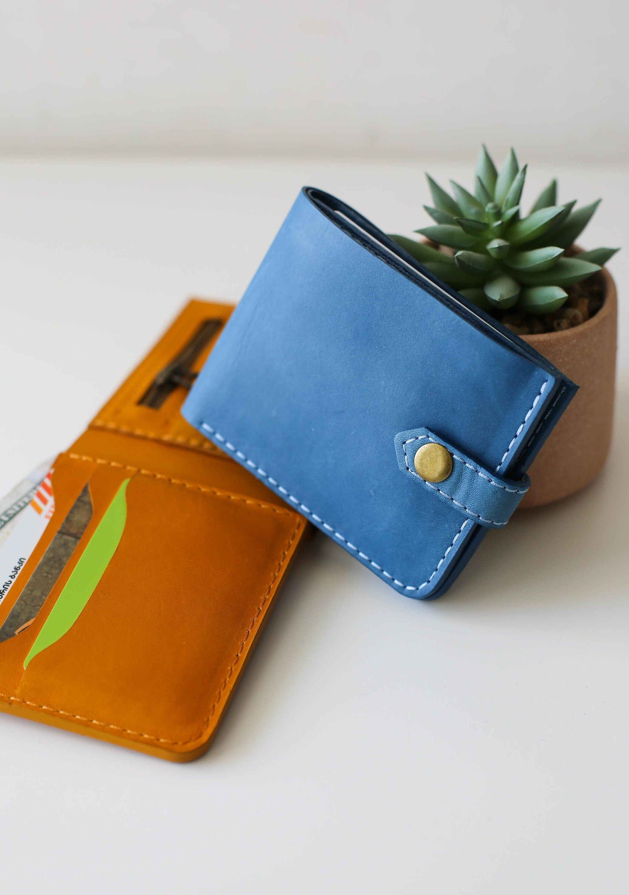 Leather Wallet, Minimalist Wallet, Bifold Wallet, Wallet for