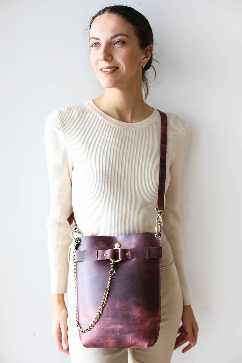 Leather Crossbody bag for women